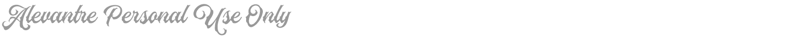 Alevantre font preview